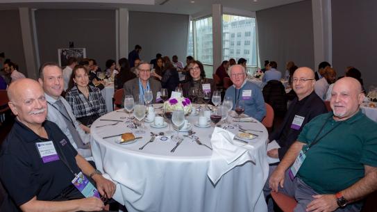 Alumni members enjoying lunch 